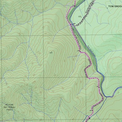 Getlost Map 8524-4N Tom Groggin NSW Topographic Map V15 1:25,000