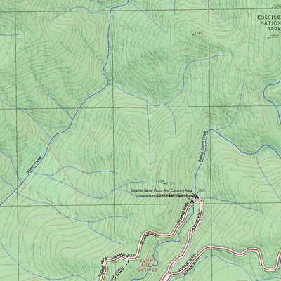 Getlost Map 8524-4N Tom Groggin NSW Topographic Map V15 1:25,000