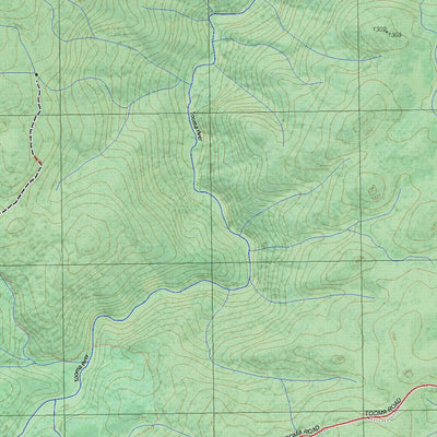 Getlost Map 8525-1N Toolong Range NSW Topographic Map V15 1:25,000