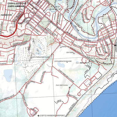 Getlost Map 9537-3N Coffs Harbour NSW Topographic Map V15 1:25,000