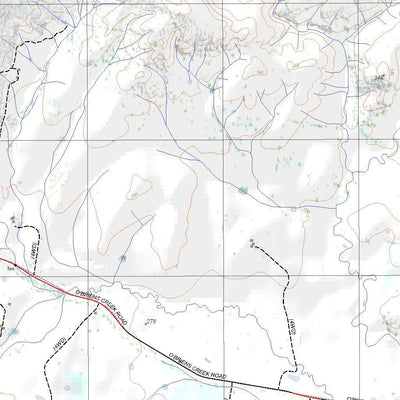 Getlost Map 8327-2N Big Springs NSW Topographic Map V15 1:25,000