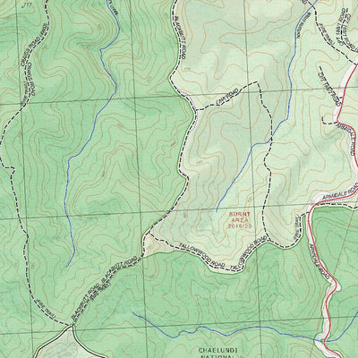 Getlost Map 9437-4N Clouds Creek NSW Topographic Map V15 1:25,000
