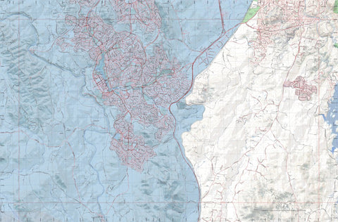 Getlost Map 8727-3S Tuggeranong NSW Topographic Map V15 1:25,000