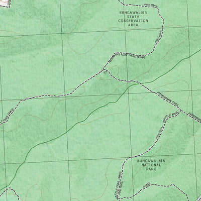 Getlost Map 9539-4N Ellangowan NSW Topographic Map V15 1:25,000