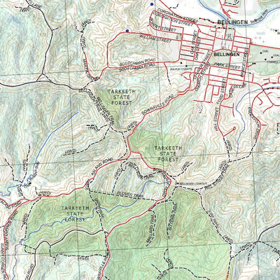 Getlost Map 9437-2S Bellingen NSW Topographic Map V15 1:25,000