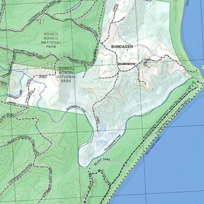 Getlost Map 9537-3S Raleigh NSW Topographic Map V15 1:25,000