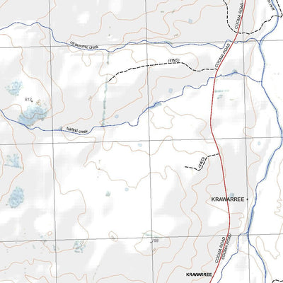 Getlost Map 8826-3N Krawarree NSW Topographic Map V15 1:25,000
