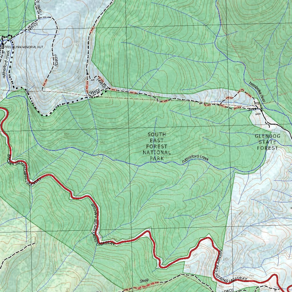 Getlost Map 8724-1N Nimmitabel NSW Topographic Map V15 1:25,000 by ...
