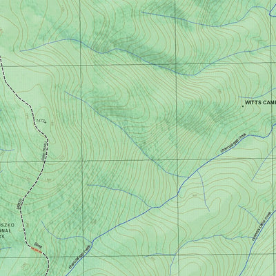 Getlost Map 8524-1S Charcoal Range NSW Topographic Map V15 1:25,000