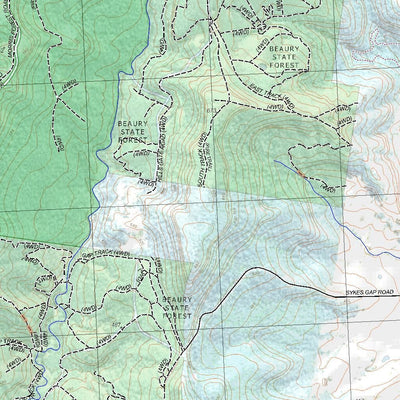 Getlost Map 9340-1N Tooloom NSW Topographic Map V15 1:25,000