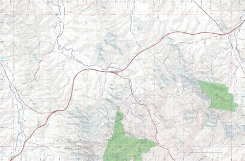 Getlost Map 8427-1S Mount Adrah NSW Topographic Map V15 1:25,000