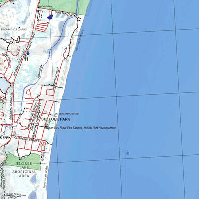 Getlost Map 9640-4S Byron Bay NSW Topographic Map V15 1:25,000