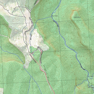 Getlost Map 9541-4S Beechmont NSW Topographic Map V15 1:25,000