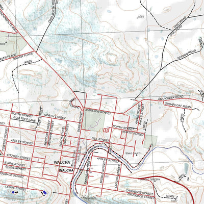 Getlost Map 9236-3S Walcha NSW Topographic Map V15 1:25,000