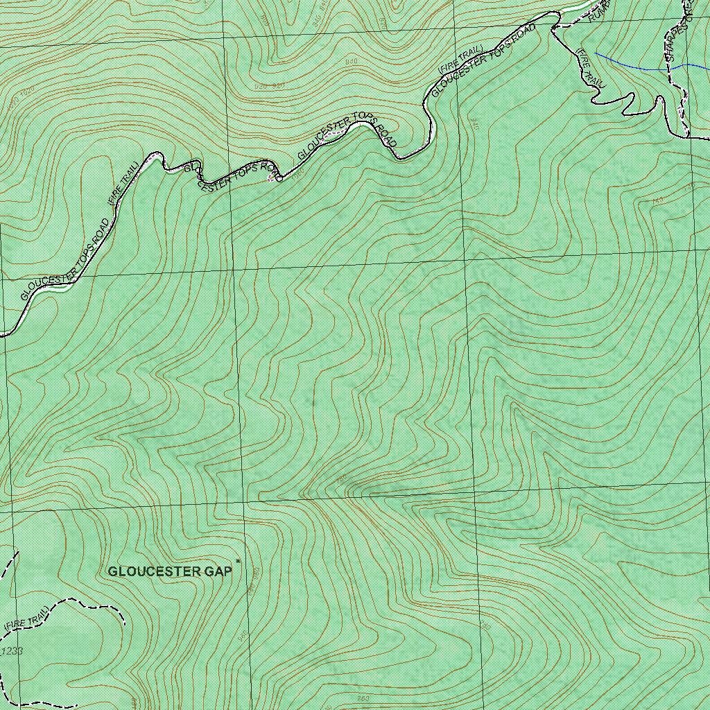 Getlost Map 9233-4N Gloucester Tops NSW Topographic Map V15 1:25,000 by ...