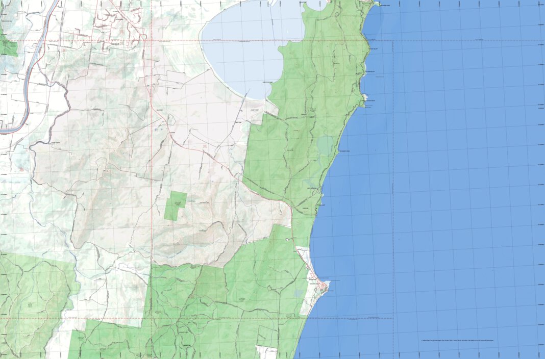 Getlost Map 95381N Brooms Head NSW Topographic Map V15 125,000 by