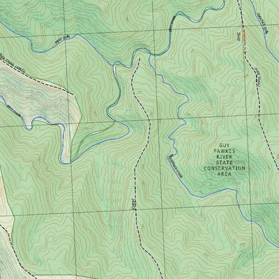 Getlost Map 9338-2S Guy Fawkes River NSW Topographic Map V15 1:25,000