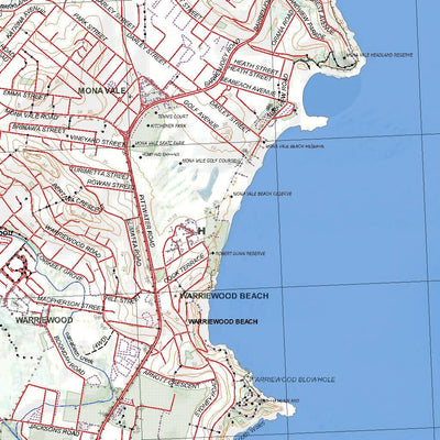 Getlost Map 9130-1S Mona Vale NSW Topographic Map V15 1:25,000