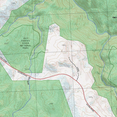 Getlost Map 9337-2S Ebor NSW Topographic Map V15 1:25,000