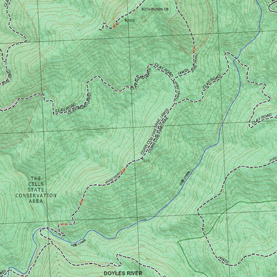 Getlost Map 9335-3S Ralfes Peak NSW Topographic Map V15 1:25,000