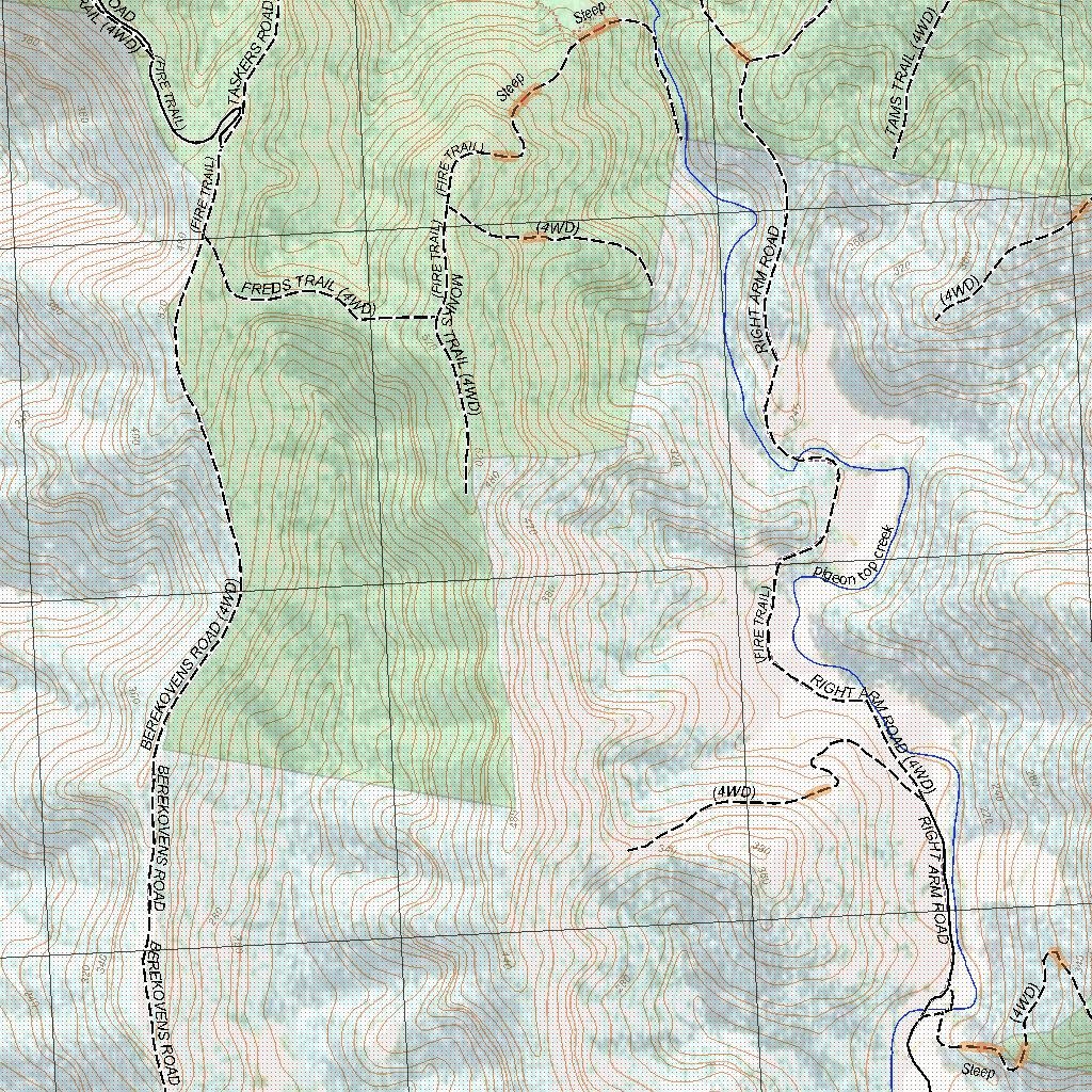 Getlost Map 93352N Birdwood NSW Topographic Map V15 125,000 by