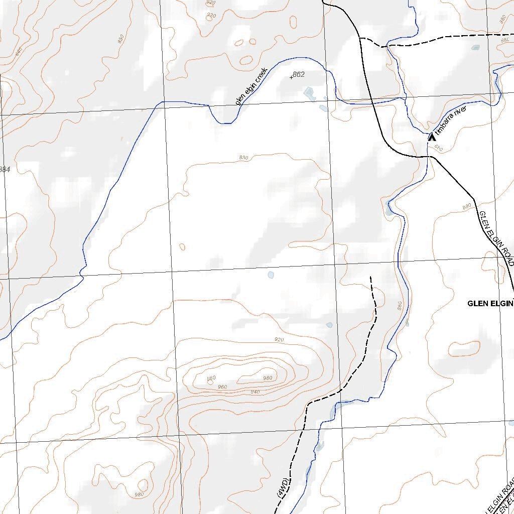 Getlost Map 93384N Glen Elgin NSW Topographic Map V15 125,000 by