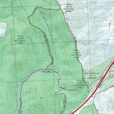Getlost Map 9333-2N Wootton NSW Topographic Map V15 1:25,000