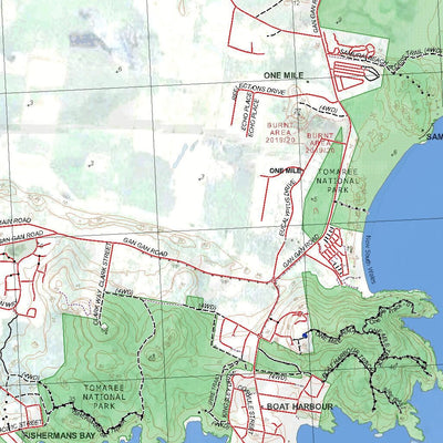 Getlost Map 9332-3N Morna Point NSW Topographic Map V15 1:25,000