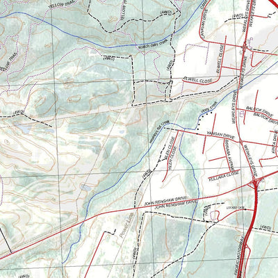 Getlost Map 9232-3N Beresfield NSW Topographic Map V15 1:25,000