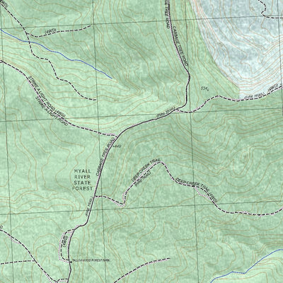 Getlost Map 9333-3N Markwell NSW Topographic Map V15 1:25,000