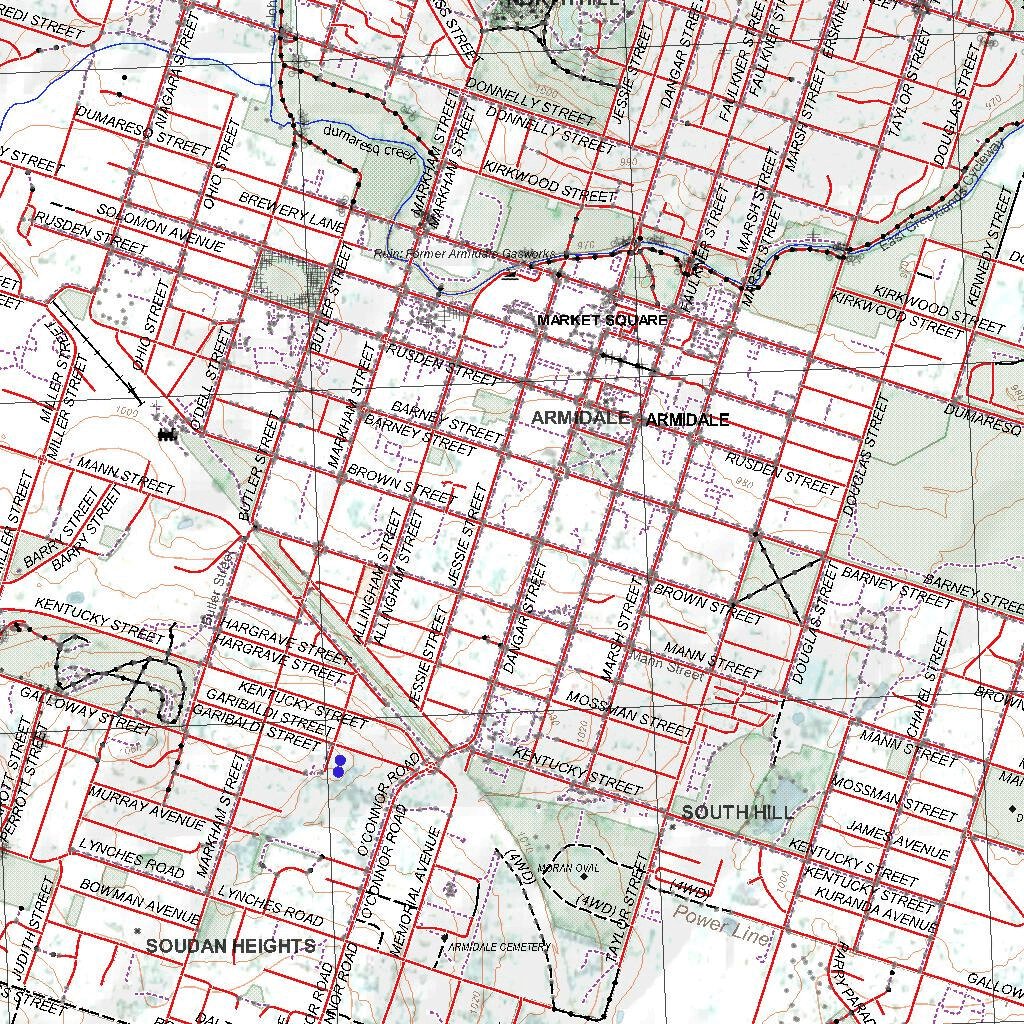 Getlost Map 9236-4N Armidale NSW Topographic Map V15 1:25,000 by ...