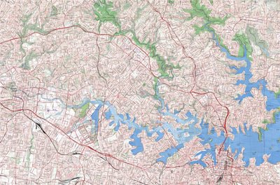 Getlost Map 9130-3N Parramatta River NSW Topographic Map V15 1:25,000