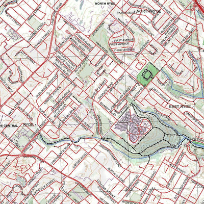 Getlost Map 9130-3N Parramatta River NSW Topographic Map V15 1:25,000