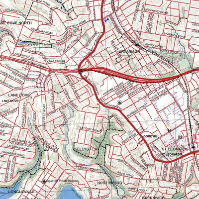 Getlost Map 9130-3N Parramatta River NSW Topographic Map V15 1:25,000