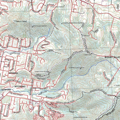 Getlost Map 9131-2S Gosford NSW Topographic Map V15 1:25,000
