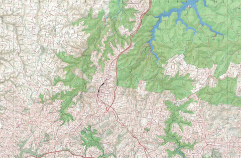 Getlost Map 9130-4S Hornsby NSW Topographic Map V15 1:25,000