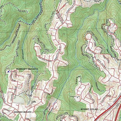 Getlost Map 9130-4S Hornsby NSW Topographic Map V15 1:25,000