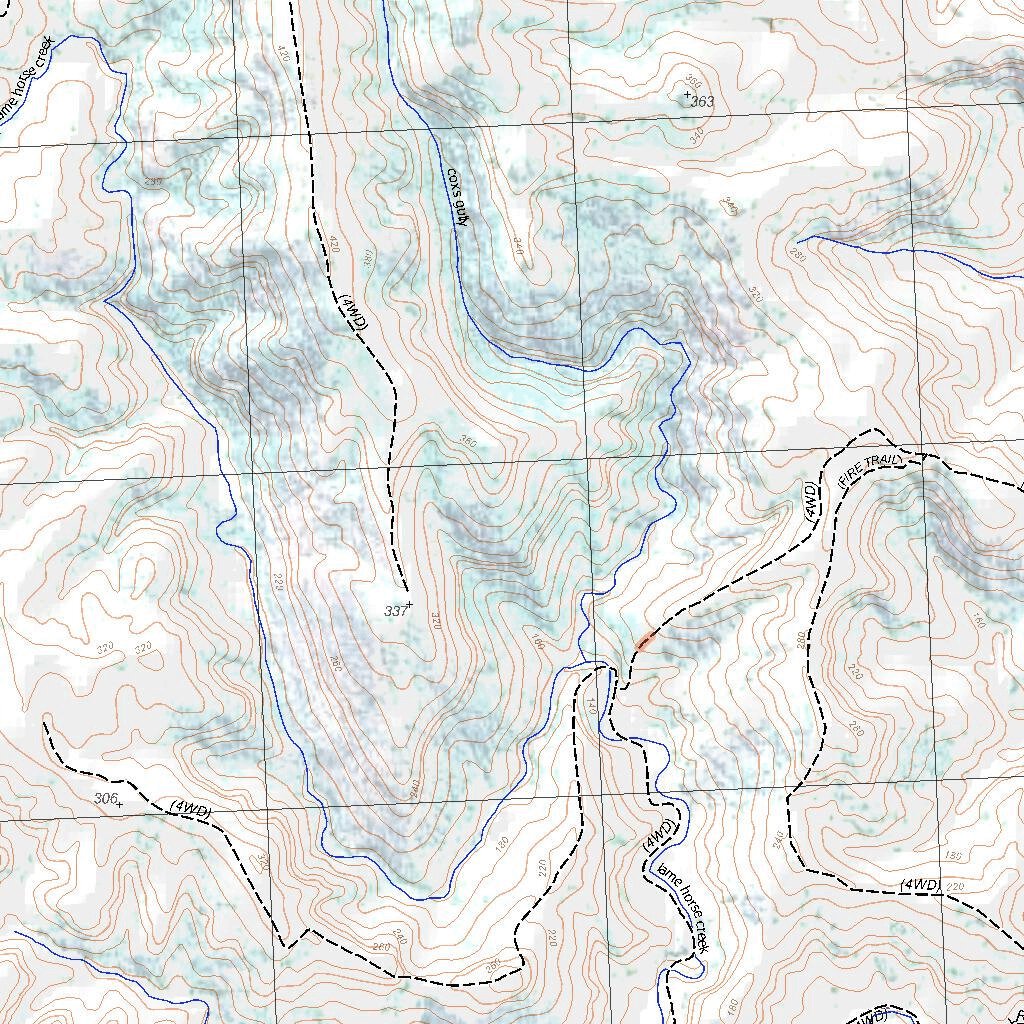 Getlost Map 92333S Gresford NSW Topographic Map V15 125,000 by