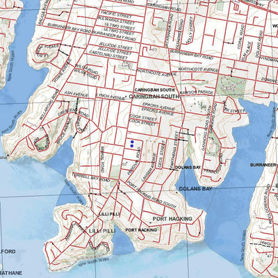 Getlost Map 9129-4N Port Hacking NSW Topographic Map V15 1:25,000