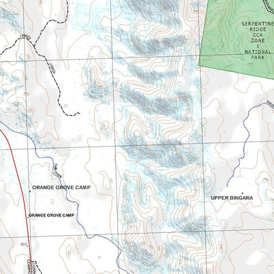 Getlost Map 9037-4N Upper Bingara NSW Topographic Map V15 1:25,000