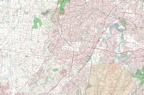 Getlost Map 9030-2S Liverpool NSW Topographic Map V15 1:25,000
