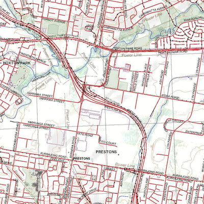 Getlost Map 9030-2S Liverpool NSW Topographic Map V15 1:25,000