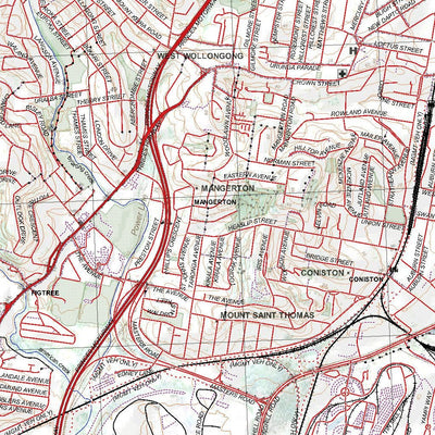 Getlost Map 9029-2S Wollongong NSW Topographic Map V15 1:25,000