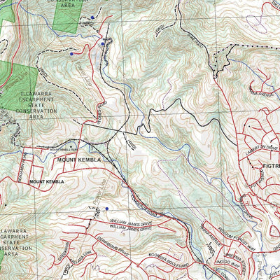 Getlost Map 9029-2S Wollongong NSW Topographic Map V15 1:25,000