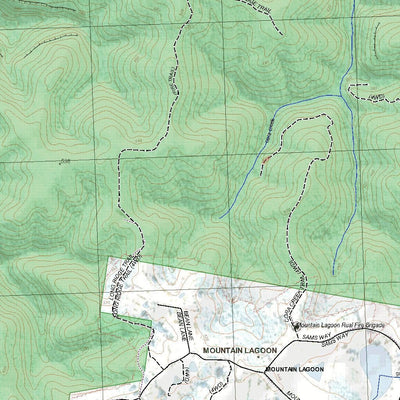 Getlost Map 9031-3S Mountain Lagoon NSW Topographic Map V15 1:25,000
