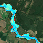 2. Рось річка (с. Миколаївка). Черкаська область. Карта глибин