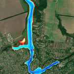 1. Рось річка (смт Стеблів). Черкаська область. Карта глибин