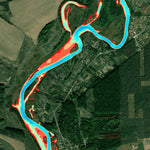 4. Рось річка (с. Москаленки). Черкаська область. Карта глибин