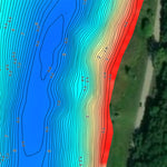 2. Рось річка (с. Миколаївка). Черкаська область. Карта глибин