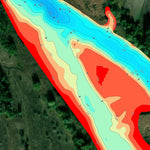 4. Рось річка (с. Москаленки). Черкаська область. Карта глибин